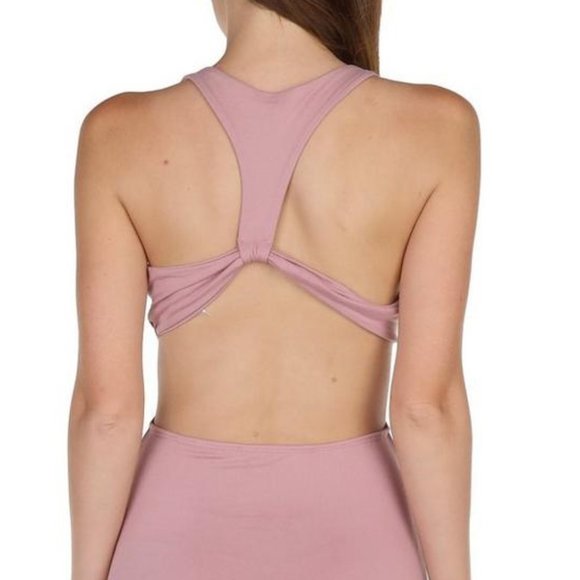 Heart & Hips Juniors Large Sleeveless Cut out back Dress Solid Soft Pink NEW/NWT - Picture 5 of 7